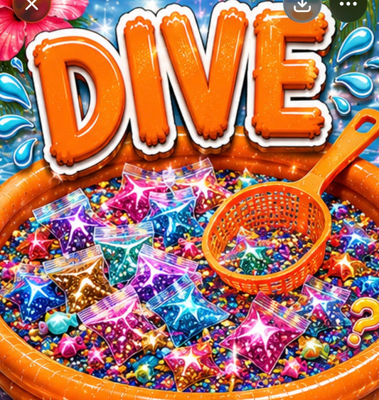 DIVE: mystery glitter scoop (at least 10 items)