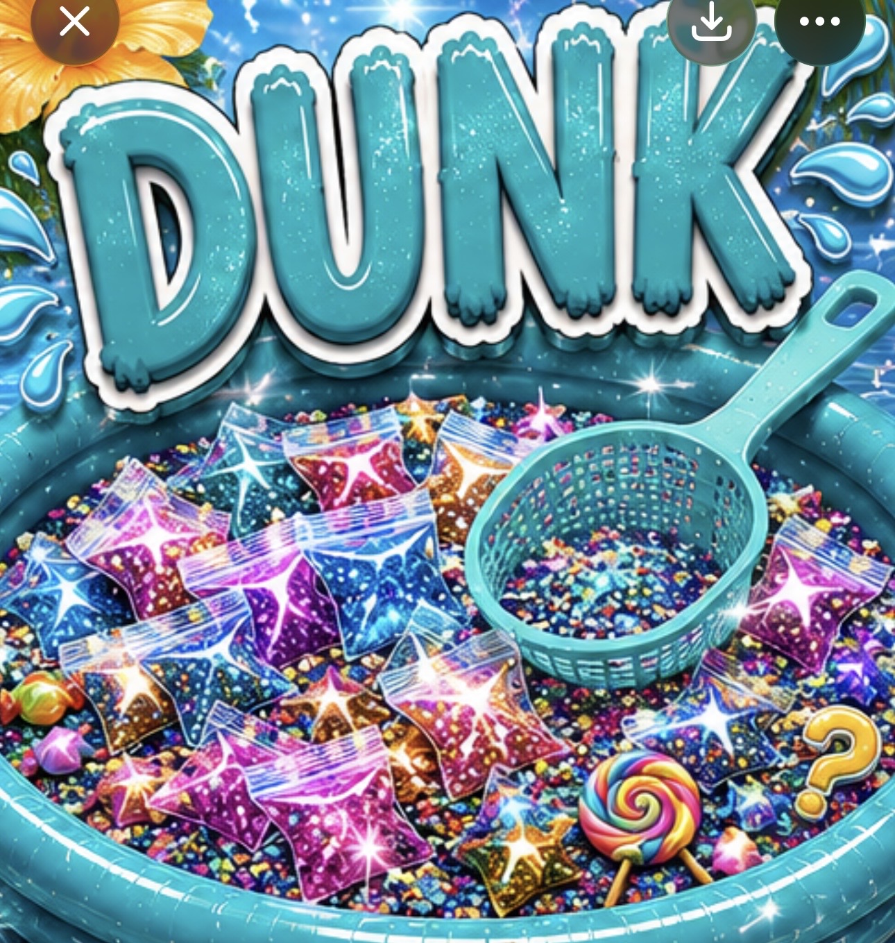 DUNK: mystery glitter scoop (at least 6 items)